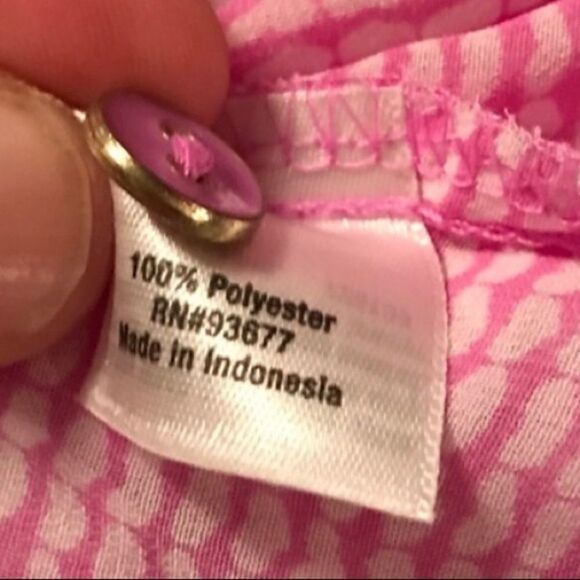 a.n.a. Long Sleeve Sheer Pink Tunic Sz L - Picture 6 of 7